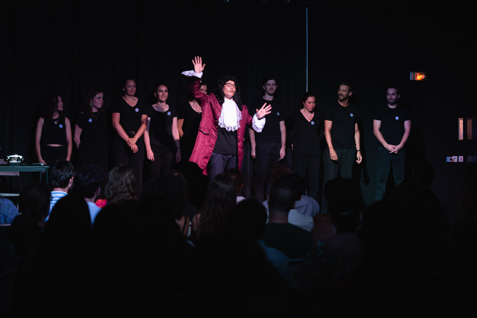 Spectacle des Improsteurs sur scène